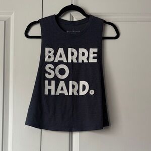 Pure Barre Navy Tank Top